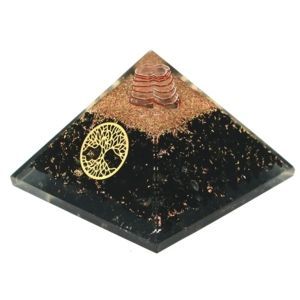 Pyramides - Pyramides Tourmaline Noire Orgonite Arbre de Vie 7.5 cm