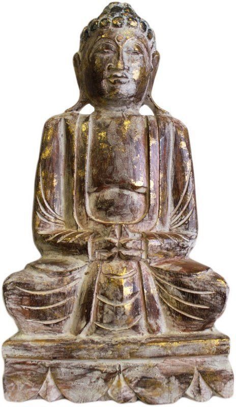 Bouddha - Bouddha Sculpté en bois d'Albesia 50 cm
