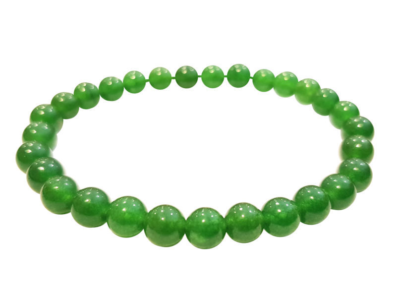 Les Bracelets - Bracelet en billes Jade Billes 6 mm 