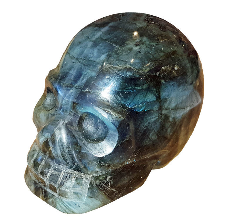 Crânes - Crâne en Labradorite 10.5 cm