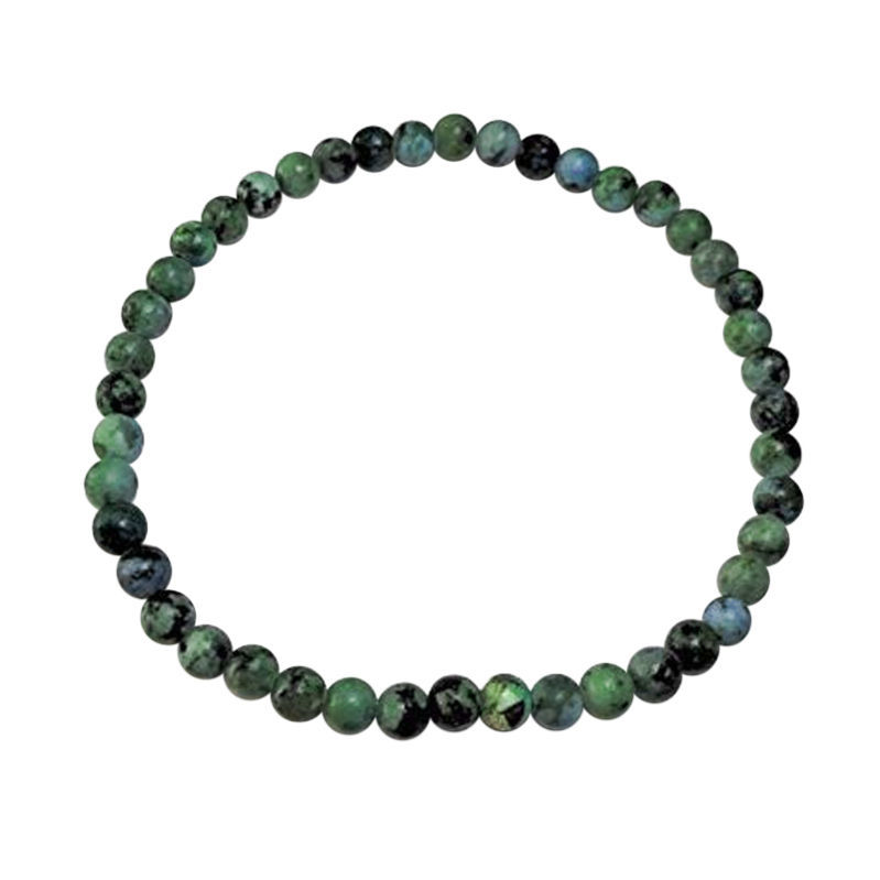 Les Bracelets - Bracelets Turquoise Africaine Billes 4 mm