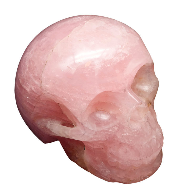 Crânes - Crâne Quartz Rose 11 cm