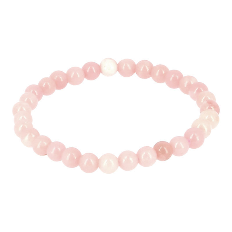 Les Bracelets - Bracelets Opale Rose Billes 6 mm