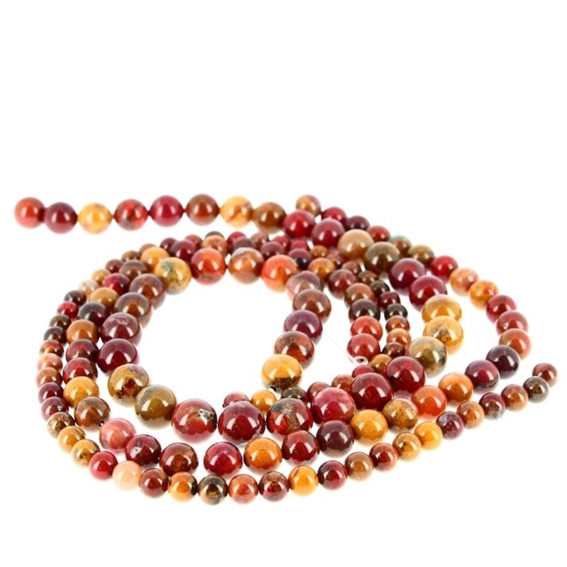 Fils Baroque &  Perles Percées - Perles Jaspe Orbiculaire Perles Percées de 6 à 10 mm