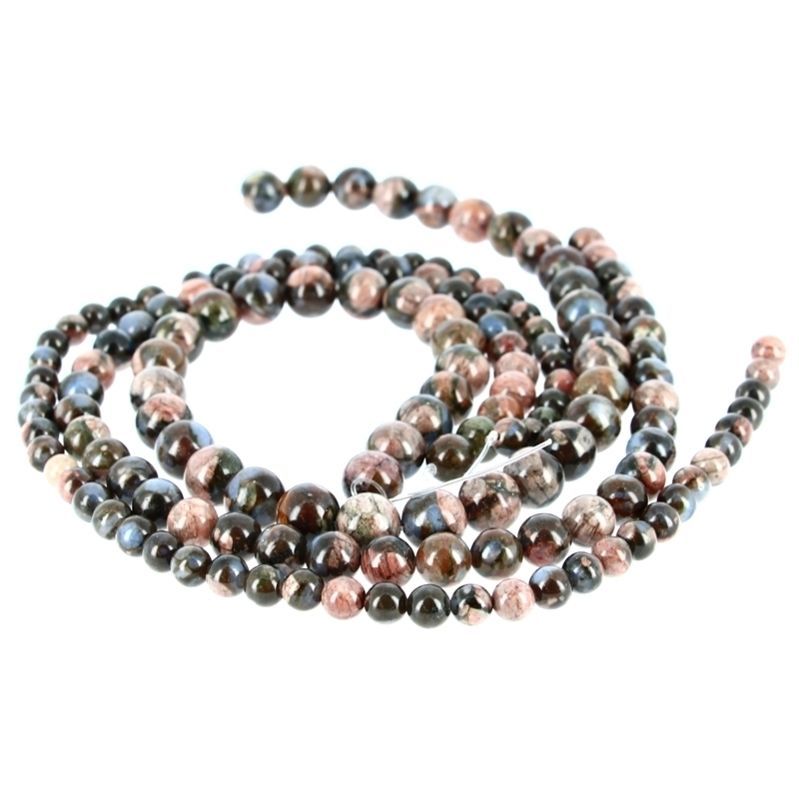 Fils Baroque &  Perles Percées - Perles Agate Turritelle (Fossile) Perles Percées de 6 à 10 mm