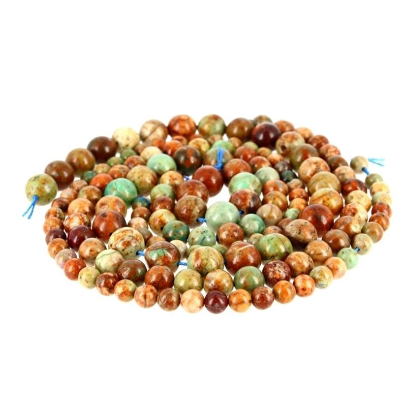 Fils Baroque &  Perles Percées - Perles Chrysocolle de Madagascar Perles Percées de 6 à 10 mm