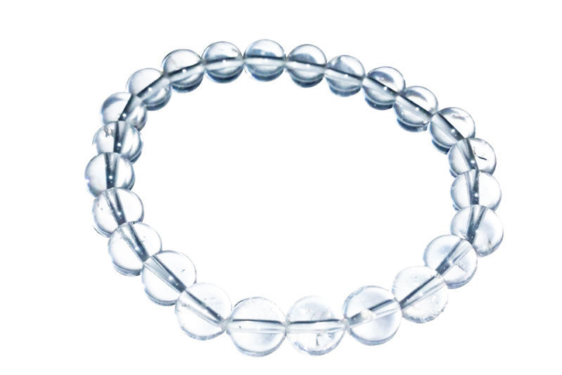 Les Bracelets - Bracelet Cristal de Roche Billes 8 mm 
