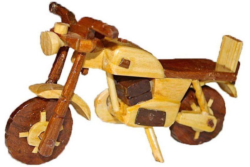 Décoration - Moto en bois Très Grand modèle