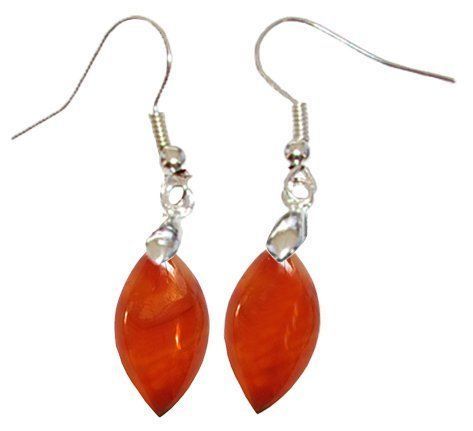 Les Boucles d’Oreilles - Boucles d'Oreilles Cornaline Marquise