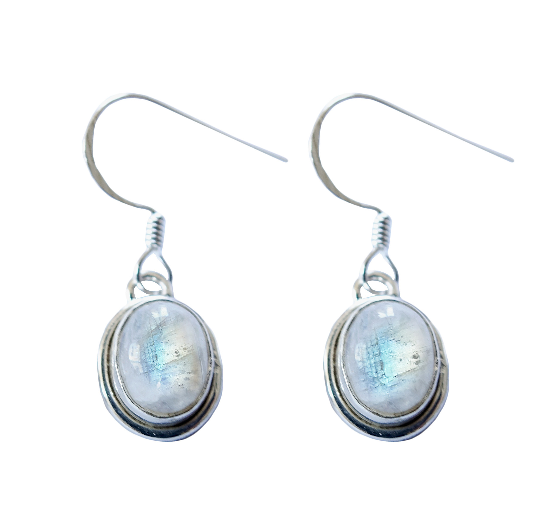 Boucles d’oreilles ovales en pierre de lune “EI1180” main image 1