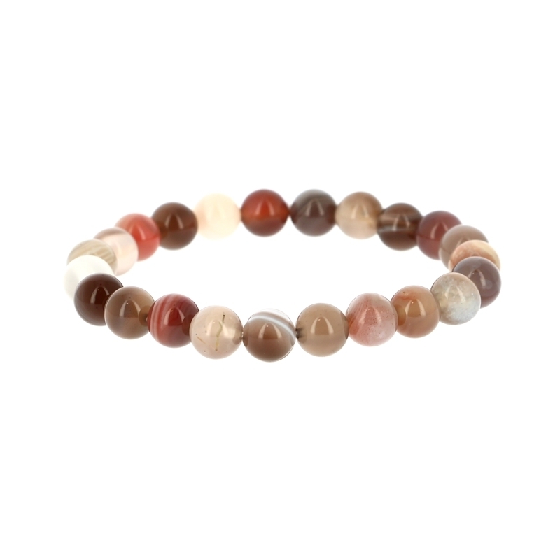 Bille En Agate Noire De 49Mm Avec Inclusions - Chalcédoine